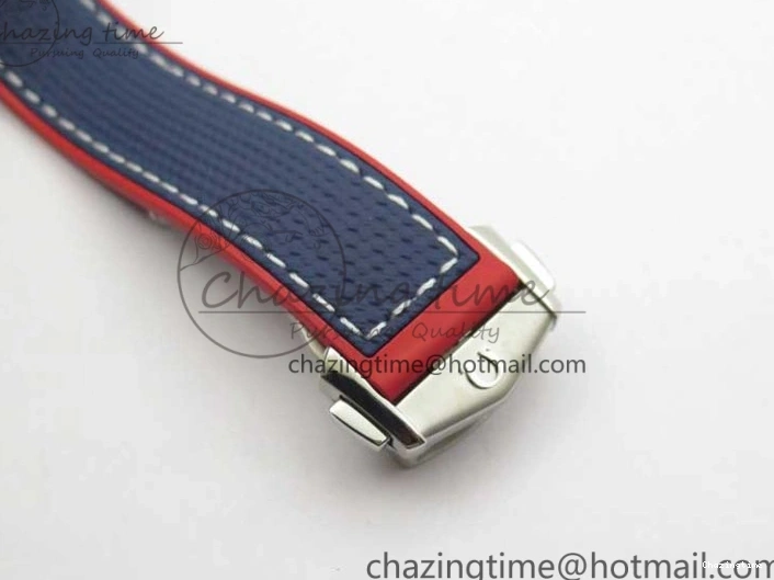 0504 Comfortable Planet Ocean 43.5mm America’s Cup VSF Best Edition White Dial On Blue Gummy Strap A 7900